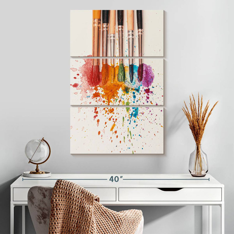 Senne Rainbow Brushes, 32'' H x 20'' W