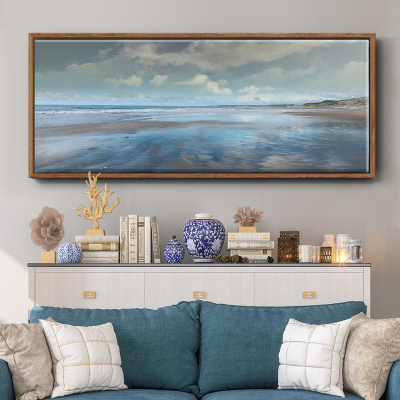 Reflecting- Framed Canvas, 8" H x 20" W
