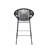 Ferrara Outdoor Patio Black Faux Wicker Barstool, Set Of 2-908538226