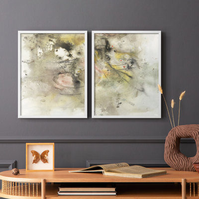 «Soft Inspiration I», reproduction encadrée de qualité supérieure - prête à être accrochée - aucun clou requis - aucun clou requis