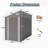 Campcraft Optional Two-Colour Storage Shed, Single Hinge Door, Solid Structural Design, Good Ventilation, Surface With Protective Film, And Suitable For Various Scenarios-112208524