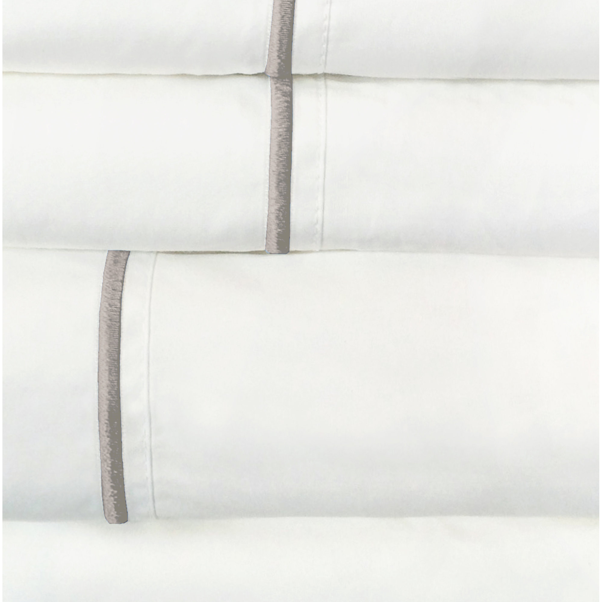 Benin 100% Cotton Percale Sheet Set, King, Gray