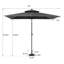 Parasol de marché rectangulaire 59 po x 106 po, base lestée incluse-123538619