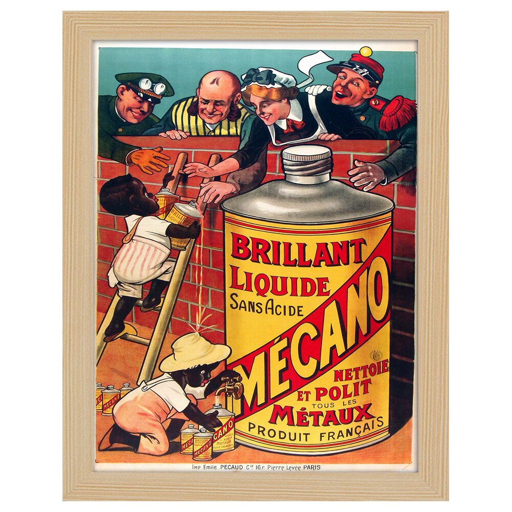 Leinwandbild Vintage Advertising Poster Brillant Liquide Mécano