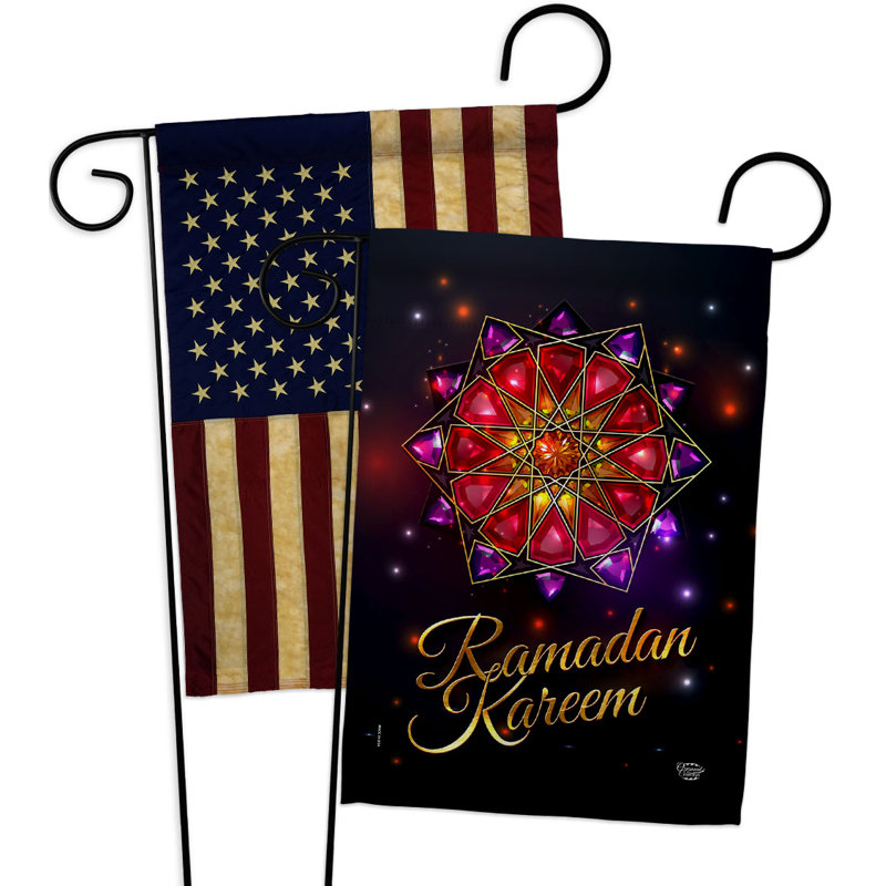 Drapeau de jardin 2 côtés en polyester 18,5 x 13 po