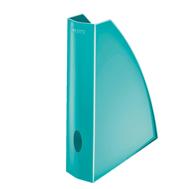 Free Standing Magazine Rack, Ice Blue