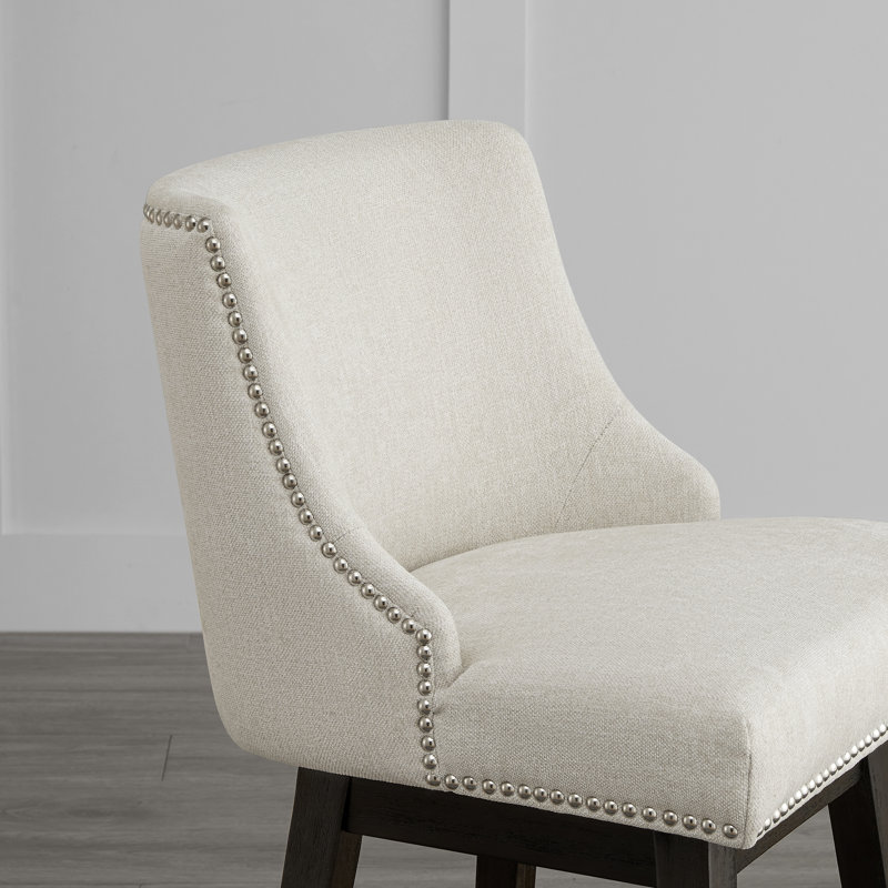 Tabouret de comptoir pivotant 26 po Shurma, Beige