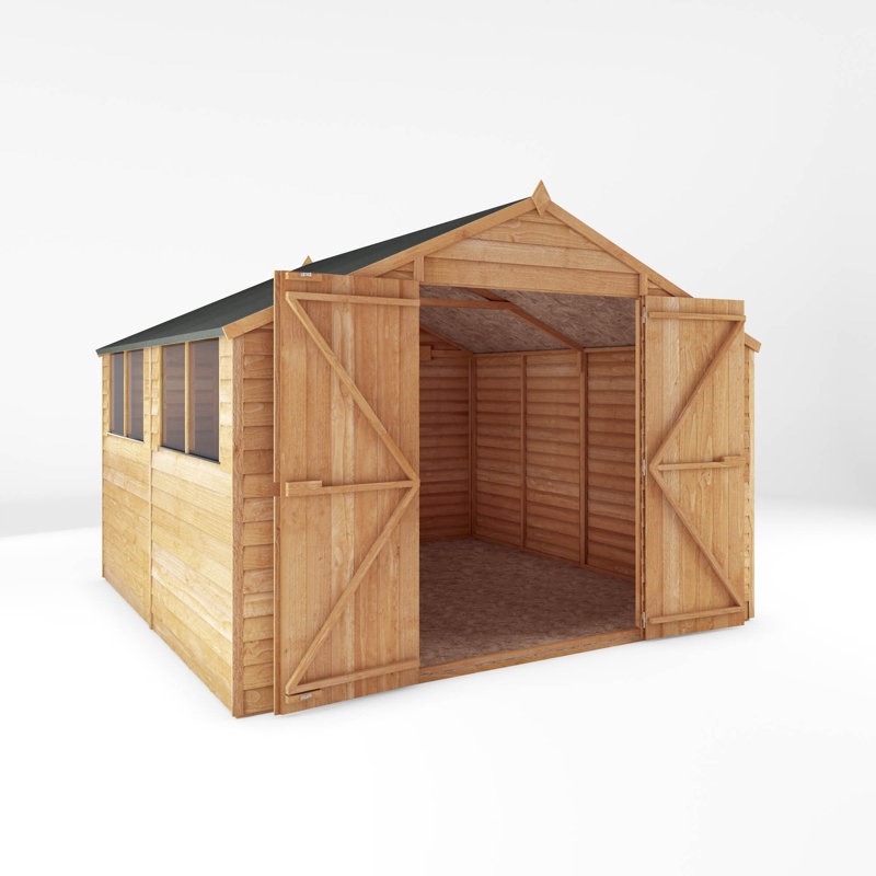 Mercia 10 x 10ft Overlap Apex Workshop, No