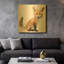 «Foxy Good» par Kim Curationa, art mural en métal doré, 36 po x 36 po-731136708