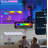 10-Pack App-Controlled Music-Sync Modular Triangular LED Panels, RGB Multi-Color-291728389