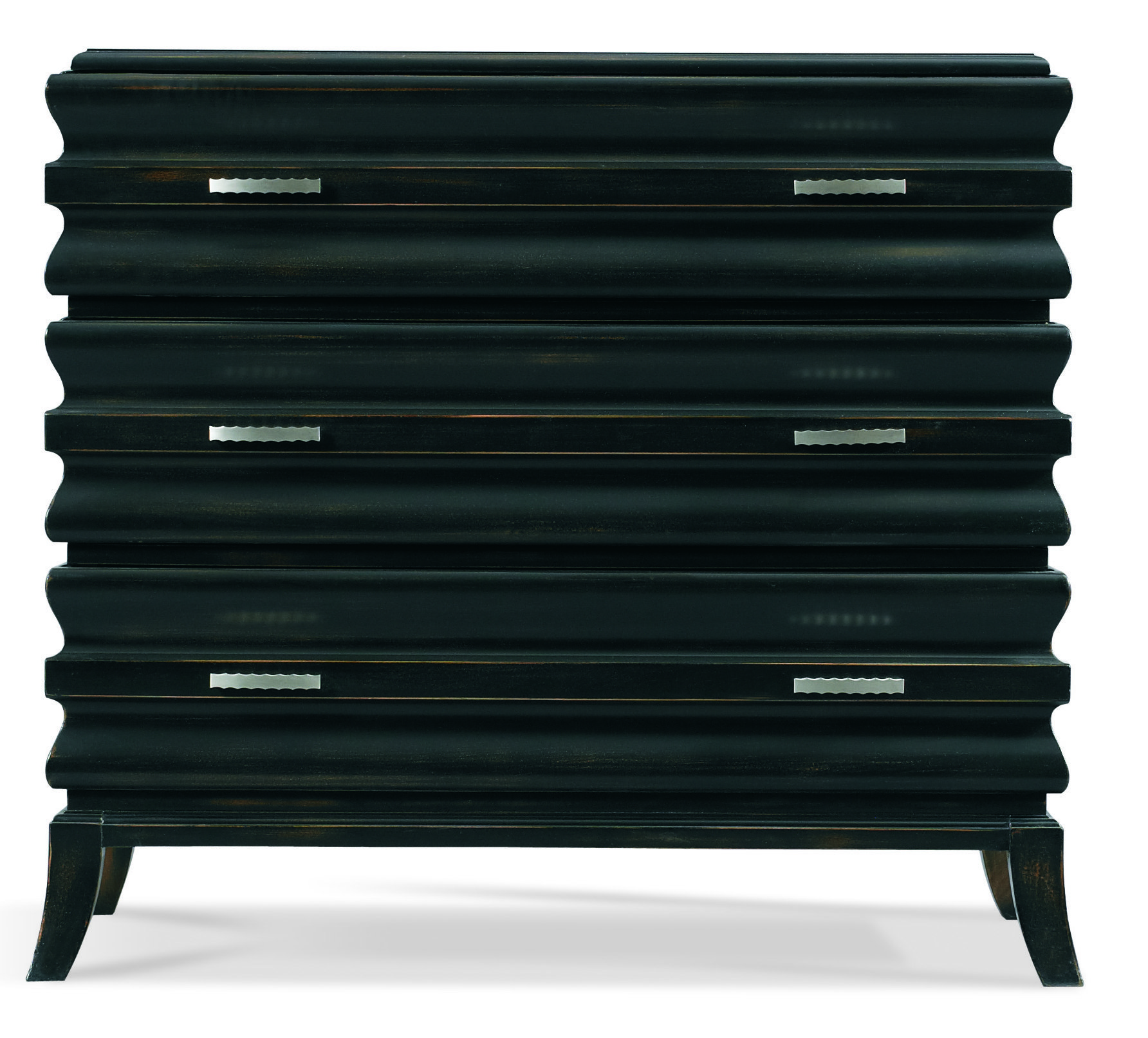 Hickory White 3 - Drawer Bachelor's Chest in Ebony | Wayfair