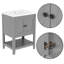 Meuble-lavabo moderne élégant de 24 po avec meuble-lavabo en céramique élégant et tablette ouverte-1103644624
