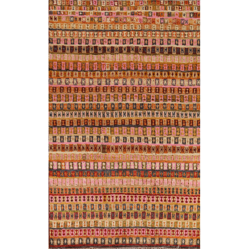 Tapis marocain géométrique fait à la main 7 x 9