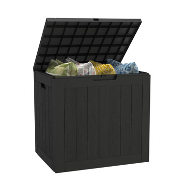 Deck Box,31 Gallon Resin Indoor Outdoor Storage Box,waterproof ,weatherproof And Uv Resistant by LGHM