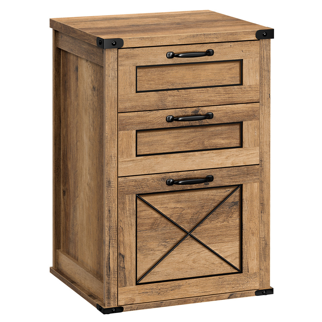 17.7 Wide 3 Drawers Filing Cabinet Gracie Oaks 