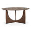 Geometric Round Solid Wood Dining Table