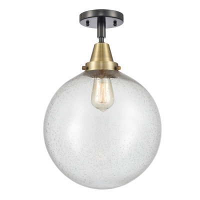 Alphonsa Glass Flush Mount