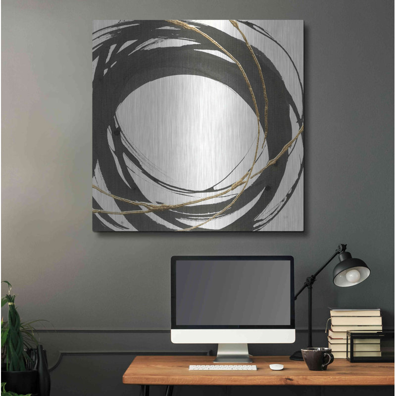 Wrought Studio ™ «Gilded Enso III» par Chris Paschke, H 36 po x l 36 po