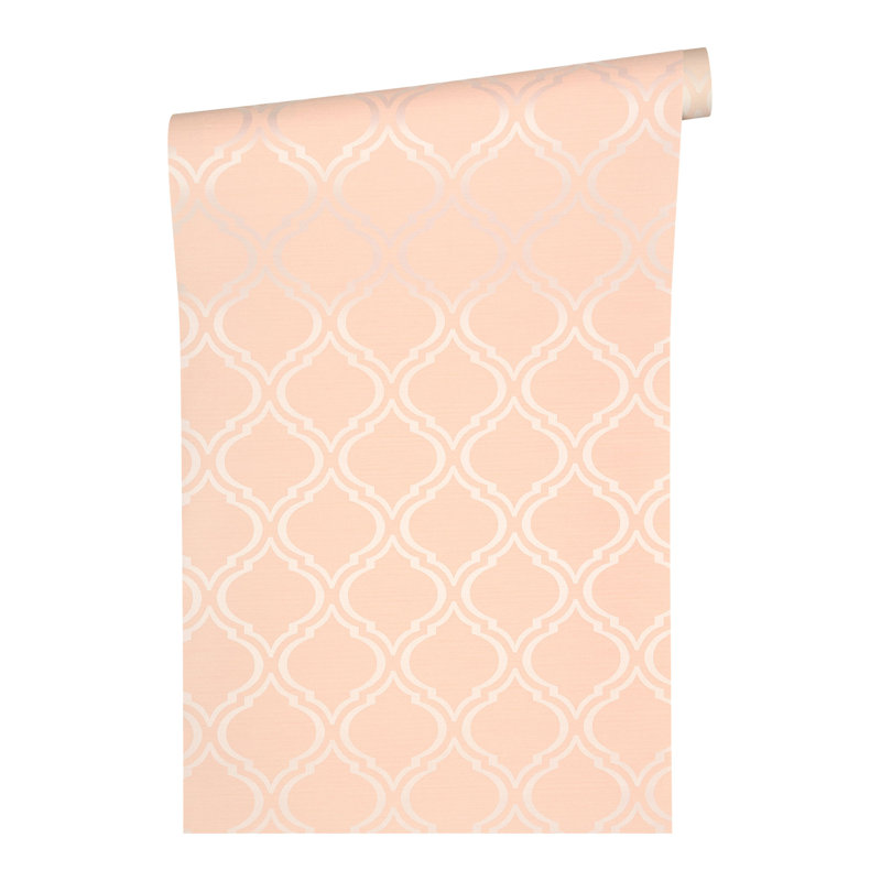Saroyan 10.05m x 70cm Matte Wallpaper Roll, Pink