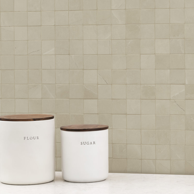 Sonoma Sand 12 in. x 12 in. Matte Porcelain Mosaic Floor and Wall Tile