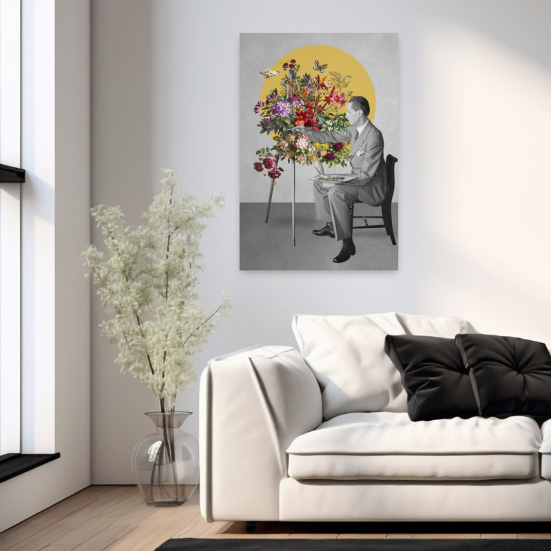 Art mural d'artiste, H 36 po x l 24 po