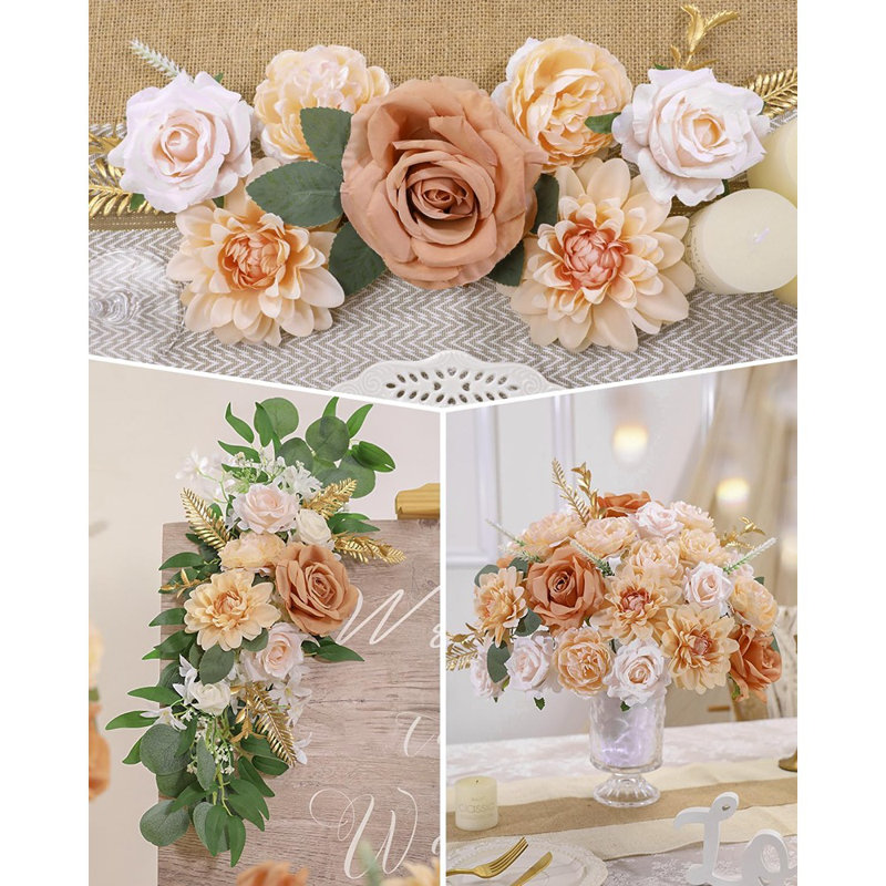 Artificial Flowers Combo, Silk Roses, Peonies...