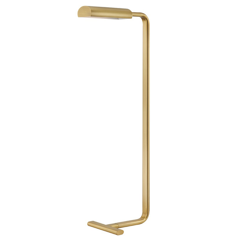 Renwick Task Floor Lamp, Aged Brass