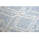 Colored Macrame Hand-woven Cream/Blue Rug