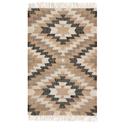Tapis en jute / sisal tissé à la main Euscebio