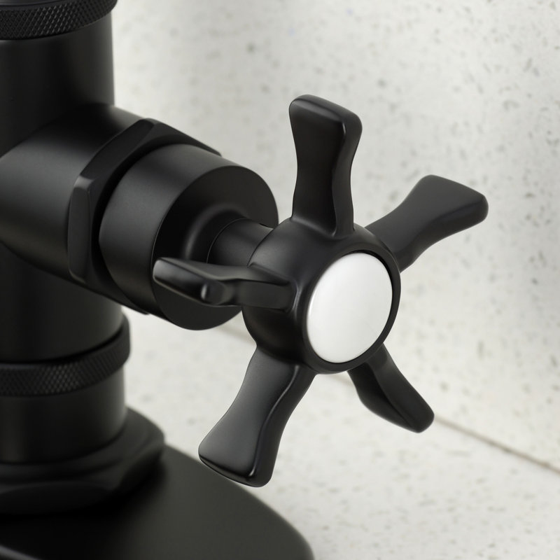 Kingston Brass Hamilton Single-Handle 1-Hole Deck Mount Bar Faucet, Matte Black