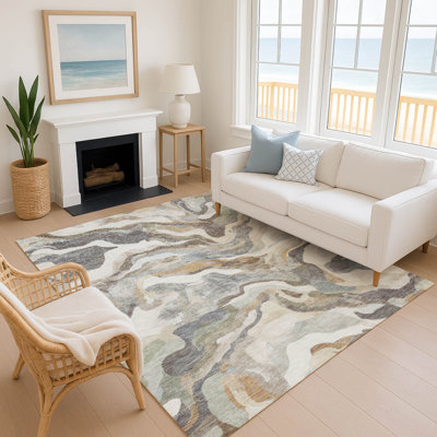 Premium Machine Washable Mayfield AMF2162 modern Rug