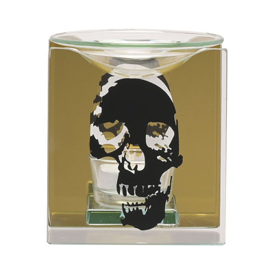 12 cm H Glass Tabletop Wax Warmer