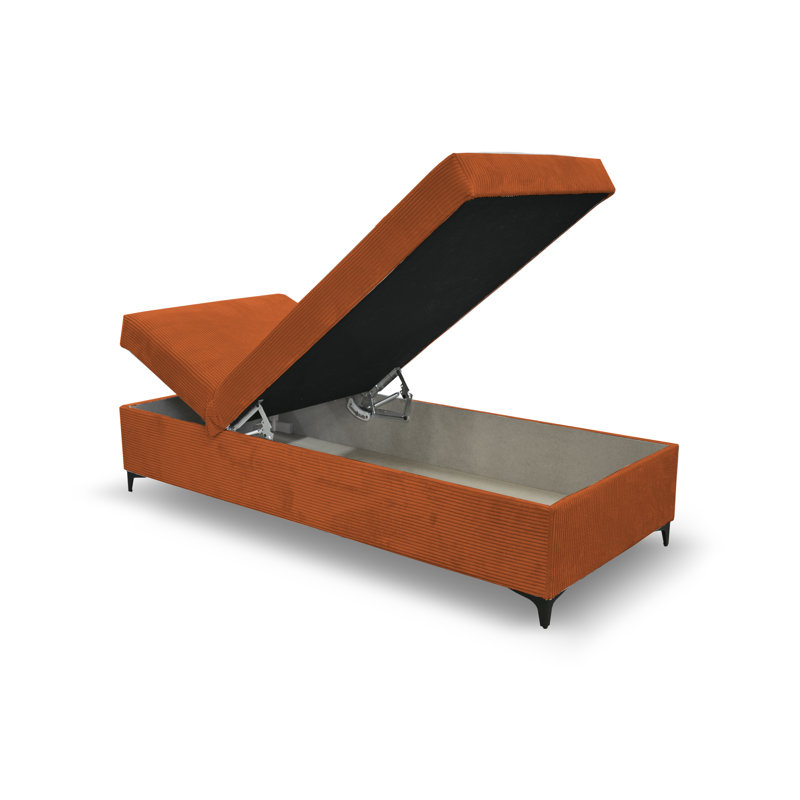 Obla Upholstered Chaise Lounge, Orange