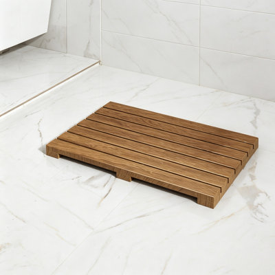 Youngquist Teak Non-Slip Shower Mat