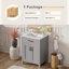 Ensemble de meuble-lavabo de salle de bain avec lavabo en céramique, meuble-lavabo compact et luxueux, 2 portes à fermeture douce