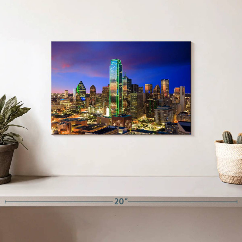 Paysage urbain Sirci Dallas, H 8 po x l 12 po