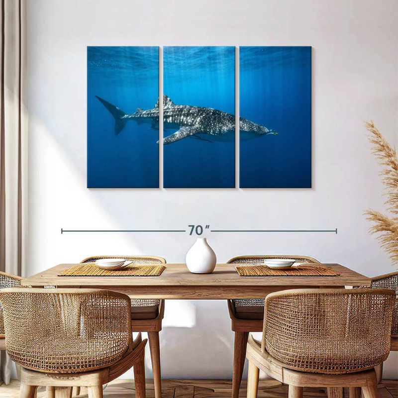 Brampt Whale Shark In The Blue, 36" H x 57" W