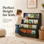 Johnson Wavy Wooden Front Facing Bookshelf-107398883