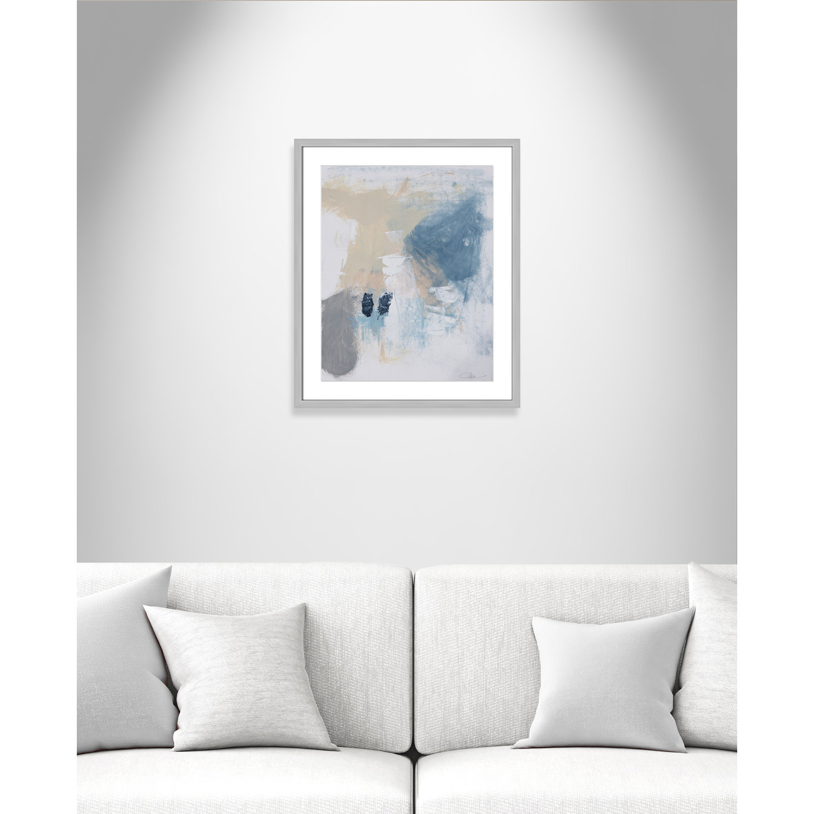 Coastal Carnival II Print by Casa Fine Arts, White, 25.5" H x 21.5" W x 1.25" D, Silver Single Picture Framed Paper
