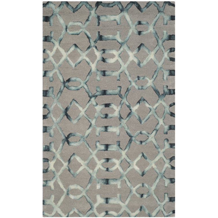 Budde Hand Tufted Wool Abstract Rug