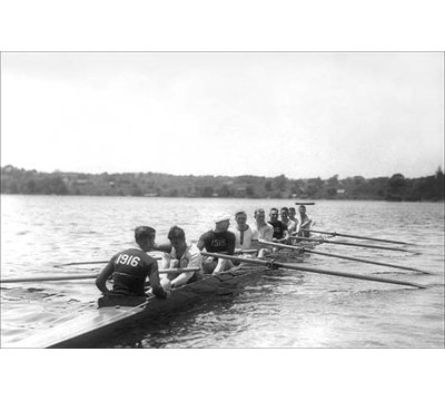 Yale Varsity Crew Practicing - Unframed Photograph