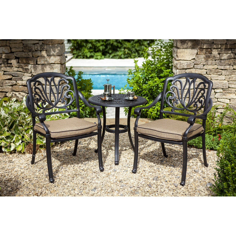 Amalfi Bistro Set, Brown, Bronze