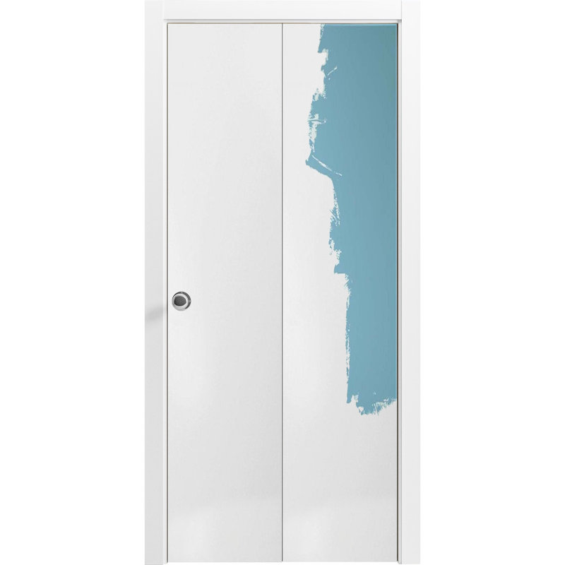 Porte pliante à panneaux en bois Planum, 60 po x 84 po, Avec une couche d'apprêt