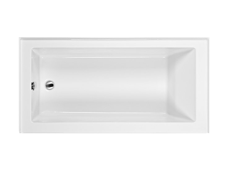Cameron 2 DoloMatte 60" x 30" Alcove Soaking Solid Surface Bathtub, Left, 20" H x 60" W x 30" D