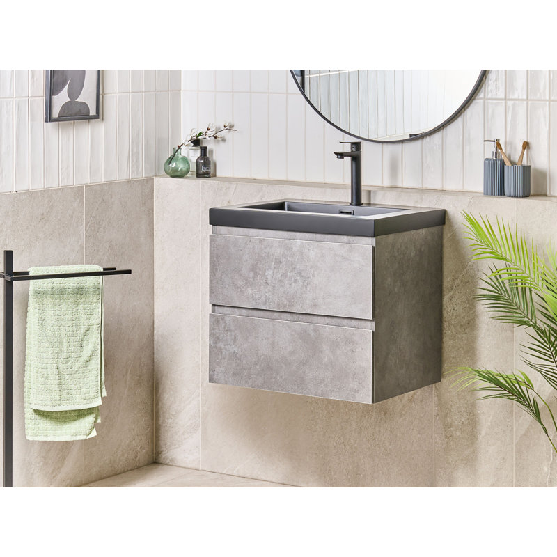 Napa 60.00mm Single Bathroom Vanity with Basin, Grey