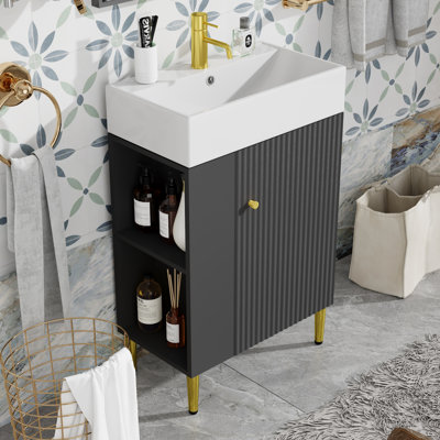 21.6" Single Bathroom Vanity Set
