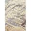 Tapis gris / brun en viscose tissé à la machine-589417909