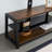Wooden Storage TV Stand Tempered Glass Height Adjustable Universal Swivel Entertainment Center With Mount TV Stand-1674820055
