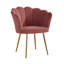 Bruning Scallop Velvet Barrel Accent Chair-1118672003