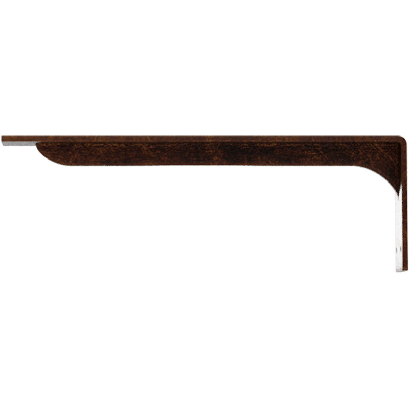 Support en acier Embrey, Cuivre antique, H 6,5 po x l 2 po x P 18 po